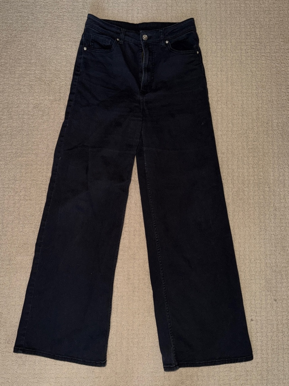 High-Rise Wide Leg Women's Jeans in Black